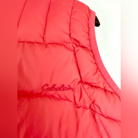 Cabela's Cinnaberry Goose Down 650 Fill Zipper Puffer Vest - Size S Regular - Picture 5 of 6